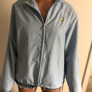 Light blue masters windbreaker
